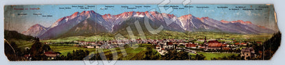 Pohlednice Panoramatická Imst Rakousko alpské panorama (M19231)