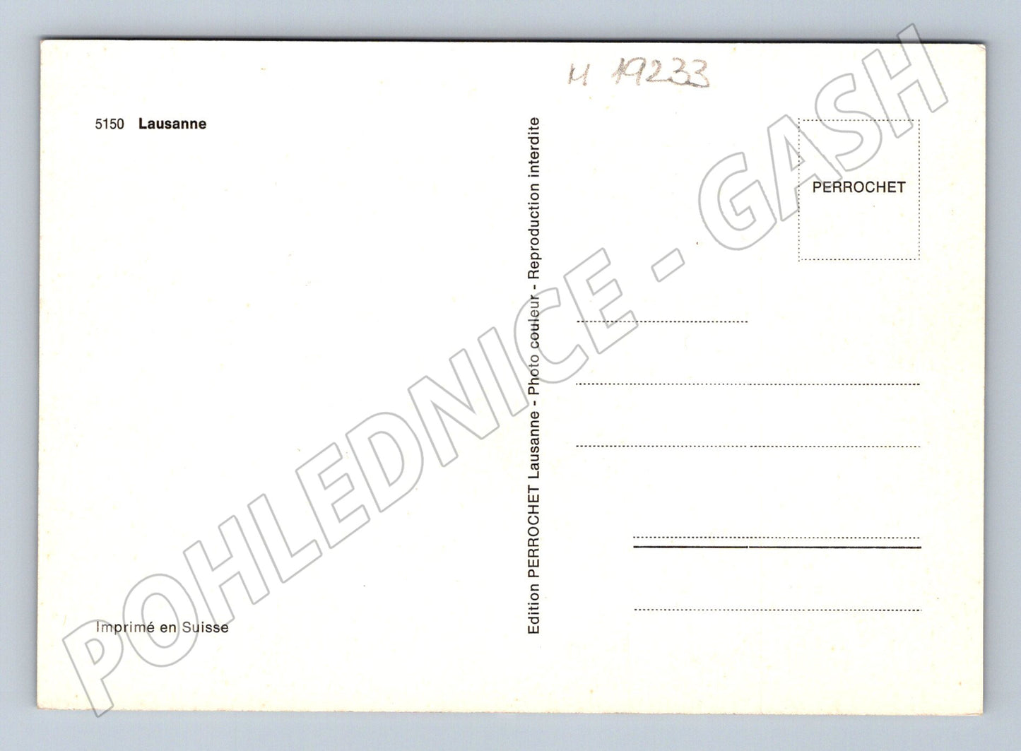 Pohlednice Lausanne Švýcarsko více pohledů PERROCHET (M19233)