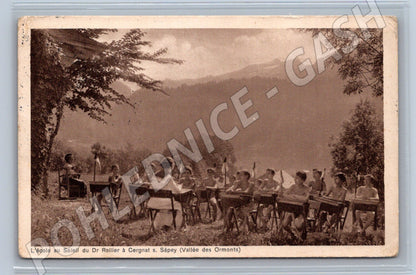 Pohlednice Švýcarsko L'école au Soleil Dr Rollier Ormonts (M19234)