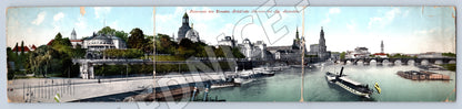 Pohlednice Panoramatická Drážďany Německo řeka Labe (M19236)