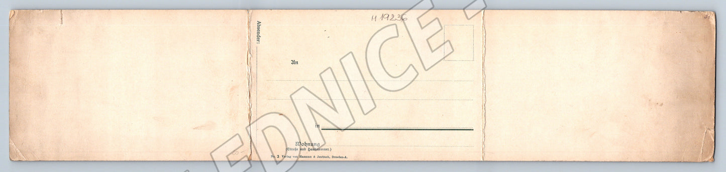 Pohlednice Panoramatická Drážďany Německo řeka Labe (M19236)