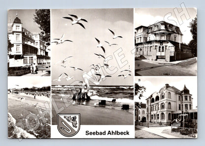 Pohlednice Seebad Ahlbeck NDR koláž zaslaná 80. léta (M19239)
