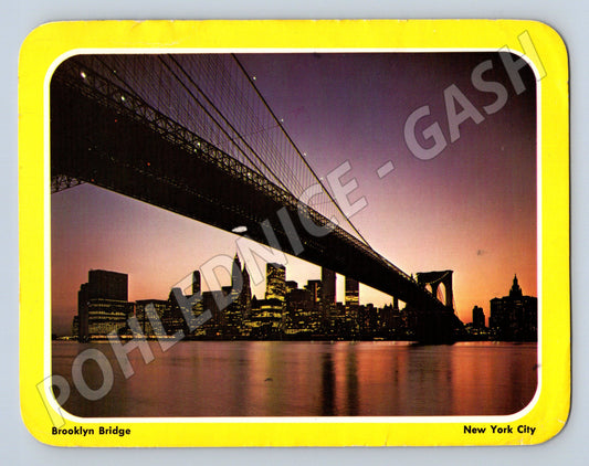 Pohlednice Brooklyn Bridge New York City poslaná známka USA (M19249)