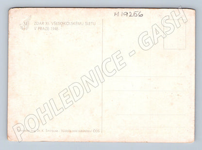 Pohlednice XI Všesokolský slet Praha malý formát (M19256)