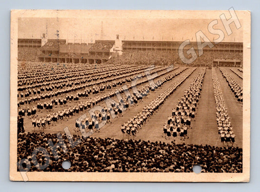 Pohlednice Všesokolský slet Praha vystoupení žen na 1 (M19269)