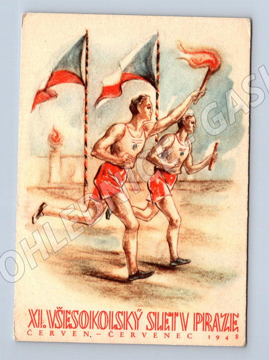 Pohlednice XI všesokolský slet Praha (M19276)