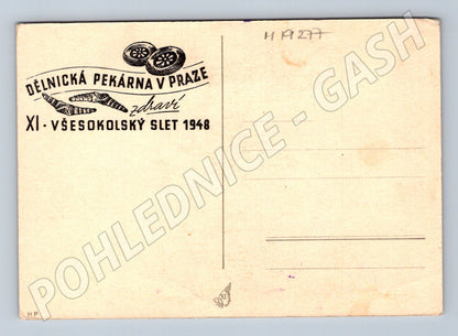 Pohlednice XI Všesokolský slet Praha (M19277)