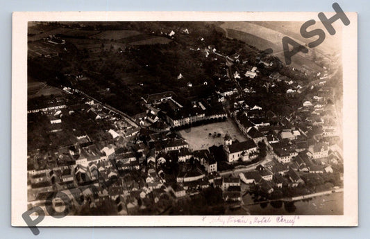 Pohlednice Týn nad Vltavou letecká 1928 (M1928)