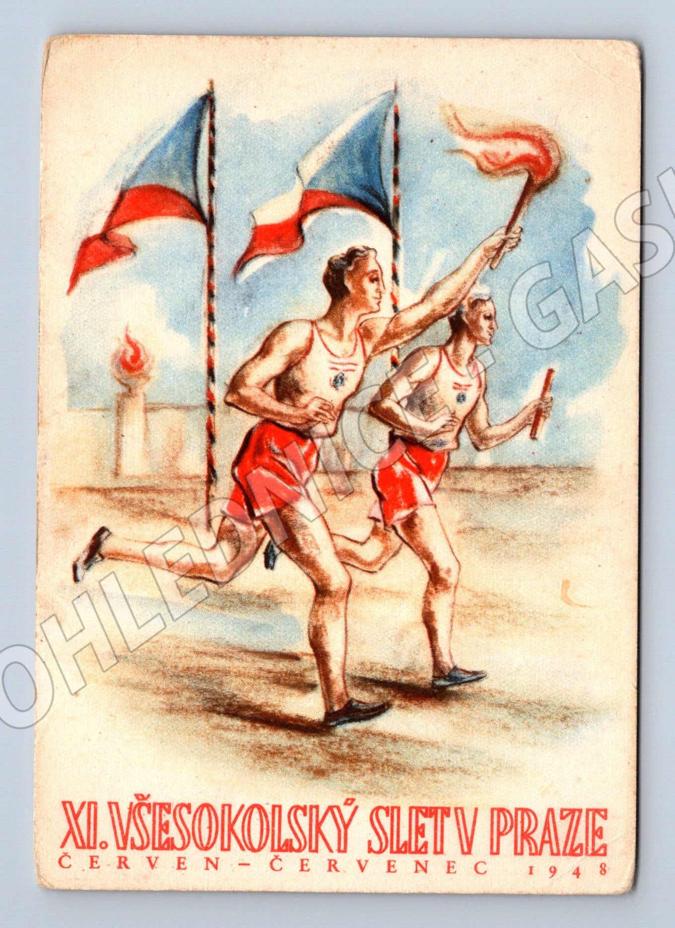 Pohlednice XI Všesokolský slet Praha (M19287)