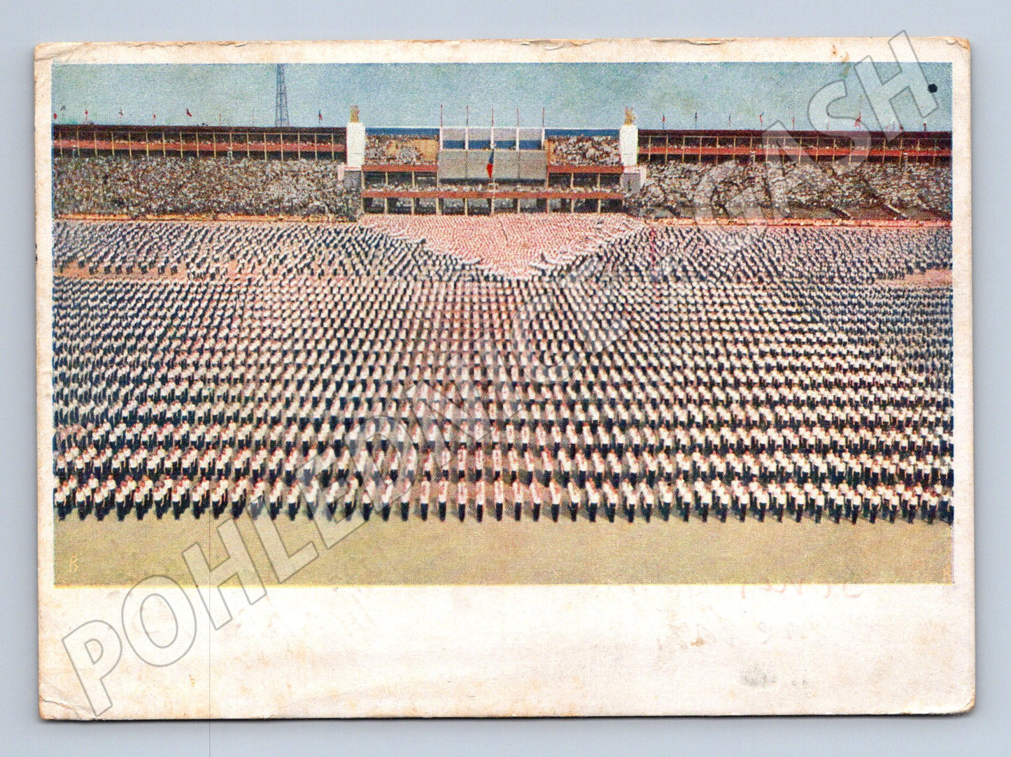 Pohlednice XI všesokolský slet Praha 1948 zaslaná (M19288)