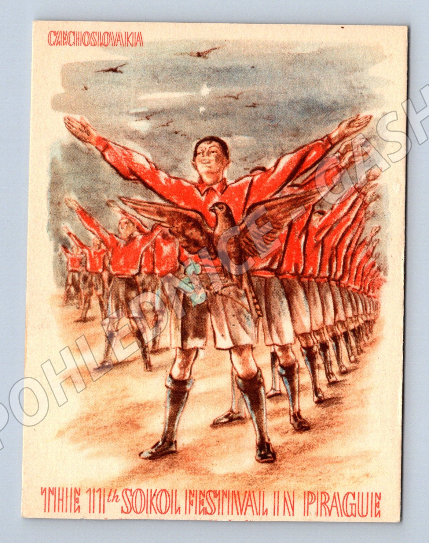 Pohlednice XI všesokolský slet Praha Sokol Festival ČSR (M19291)