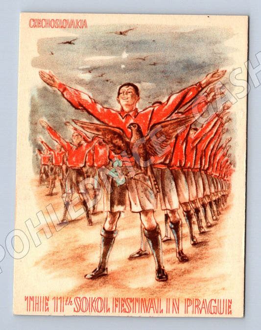 Pohlednice XI všesokolský slet Praha Sokol Festival ČSR (M19291)