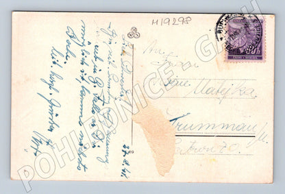 Pohlednice zámek Hluboká nad Vltavou zaslaná Protektorát ČM (M19298)