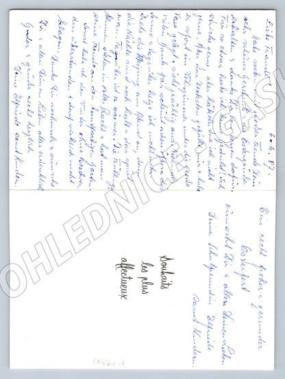 Pohlednice Velikonoční králíček a vajíčka Francie 1987 (M19300)