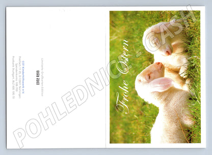 Pohlednice Velikonoční dvě jehňátka limitovaná edice (M19310)