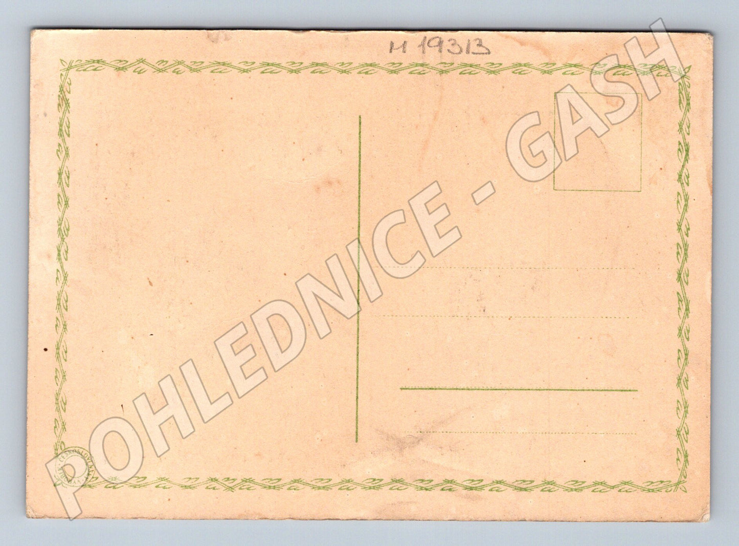 Pohlednice Etnografická pohlednice děti u křížku Českoslovens (M19313)