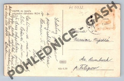Pohlednice Hamr na Jezeře rekreační středisko ROH 1932 (M1932)