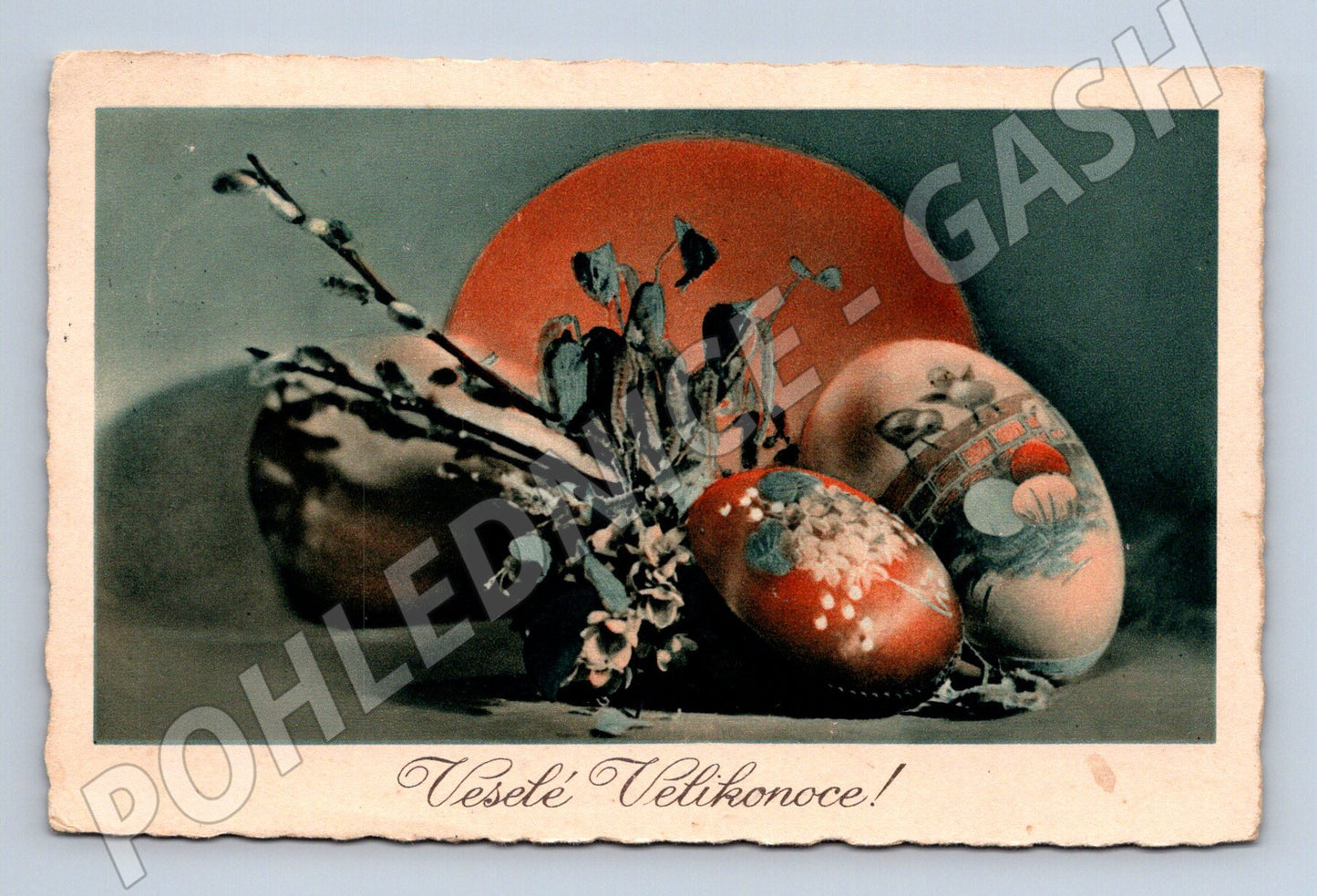 Pohlednice Velikonoční Protektorát Čechy a Morava (M19329)