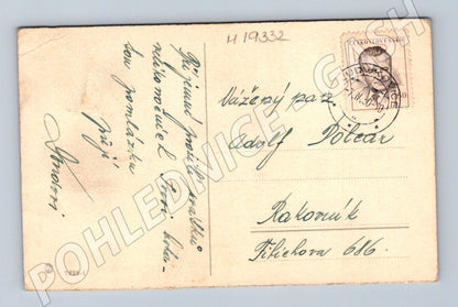 Pohlednice Velikonoční kuřátko vajíčka Československo (M19332)