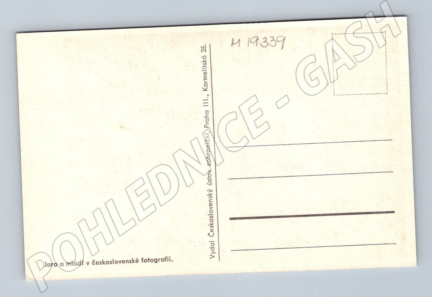 Pohlednice Jaro a mládí děti a kozy na dvorku Československo (M19339)