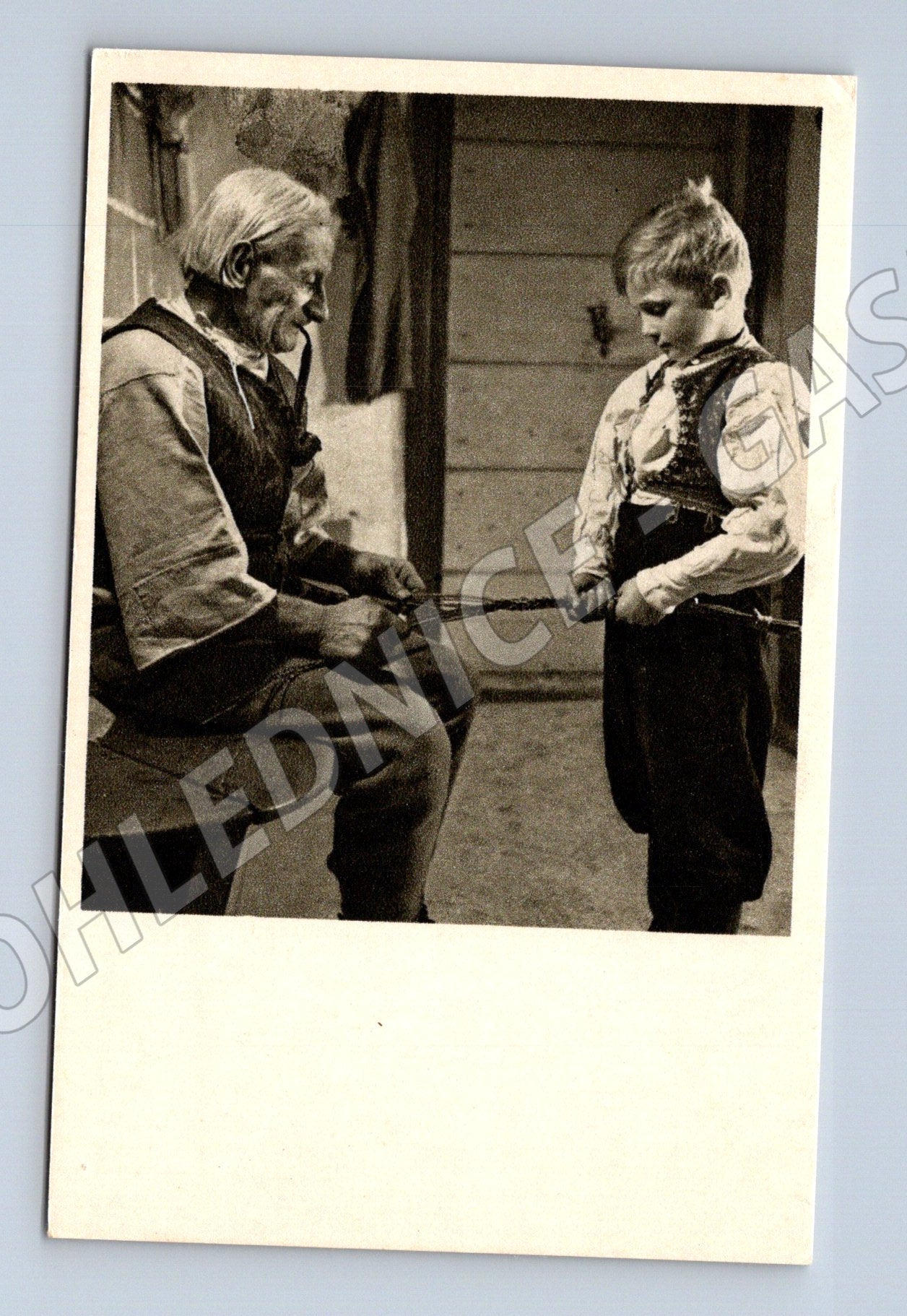 Pohlednice Velikonoční Jaro a mládí etnografický motiv ČSR (M19341)