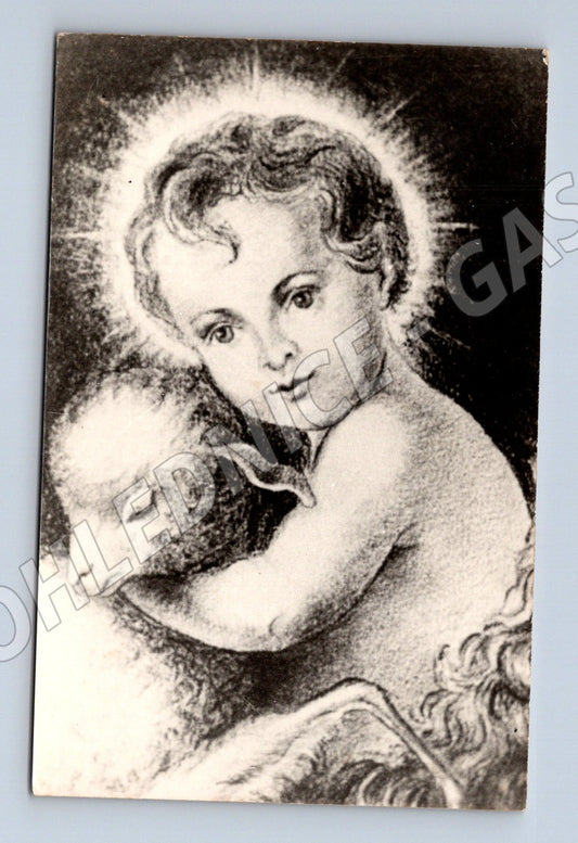 Pohlednice Vánoční s Jezulátkem ČSR malý formát (M19345)