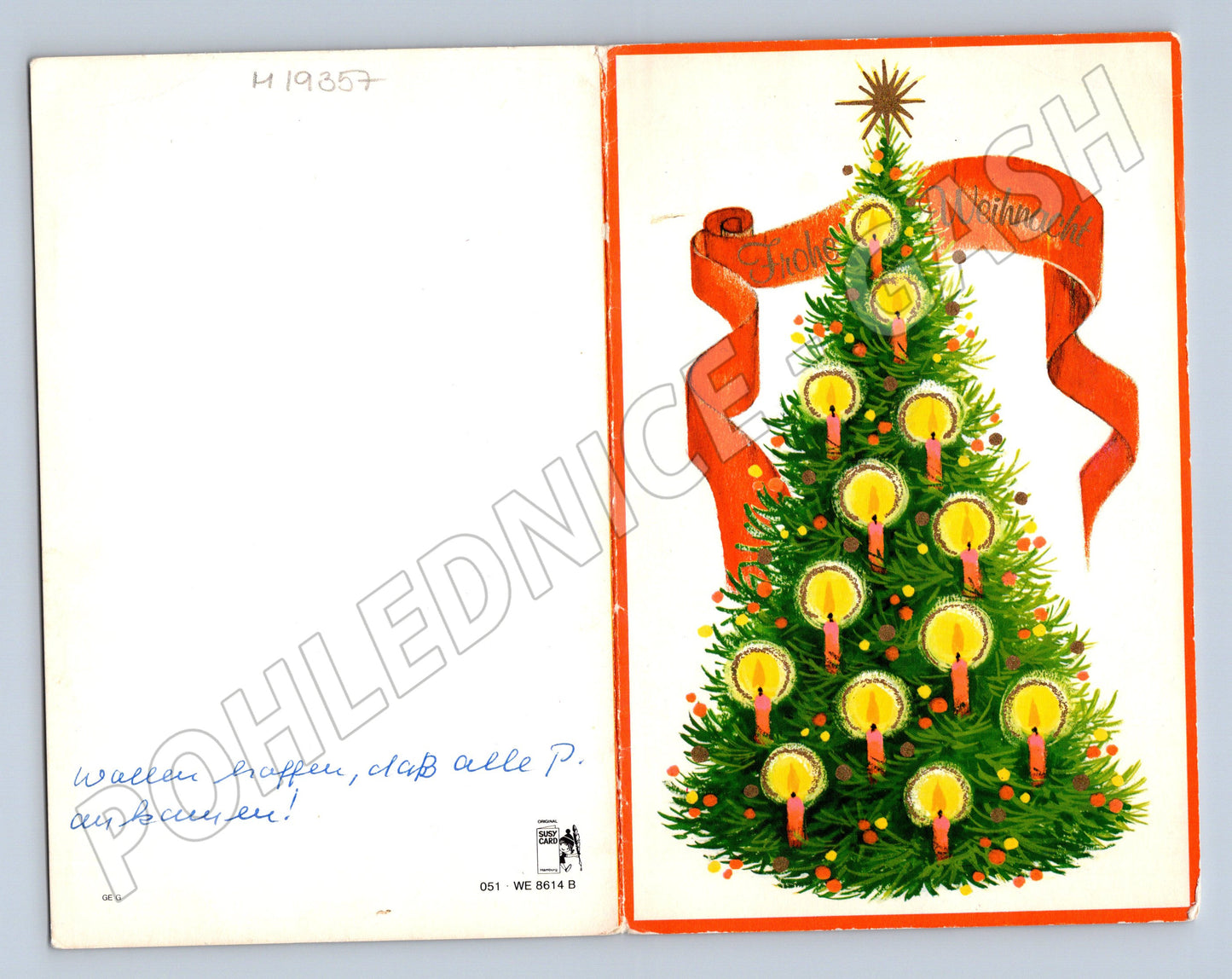 Pohlednice Německo ilustrovaný stromeček 1979 (M19357)