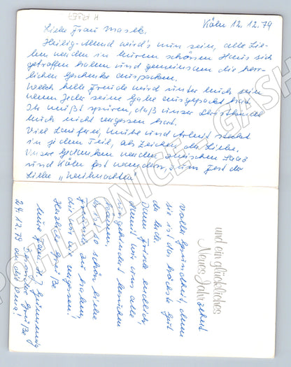 Pohlednice Německo ilustrovaný stromeček 1979 (M19357)