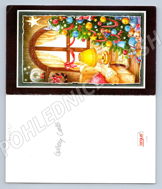 Pohlednice Vánoční přání barevný motiv 1998 (M19361)