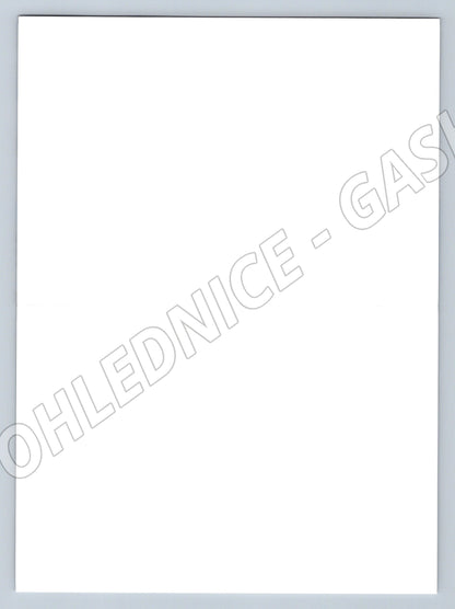 Pohlednice Vánoční malovaná ústy motiv dítě na saních a sněhu (M19368)