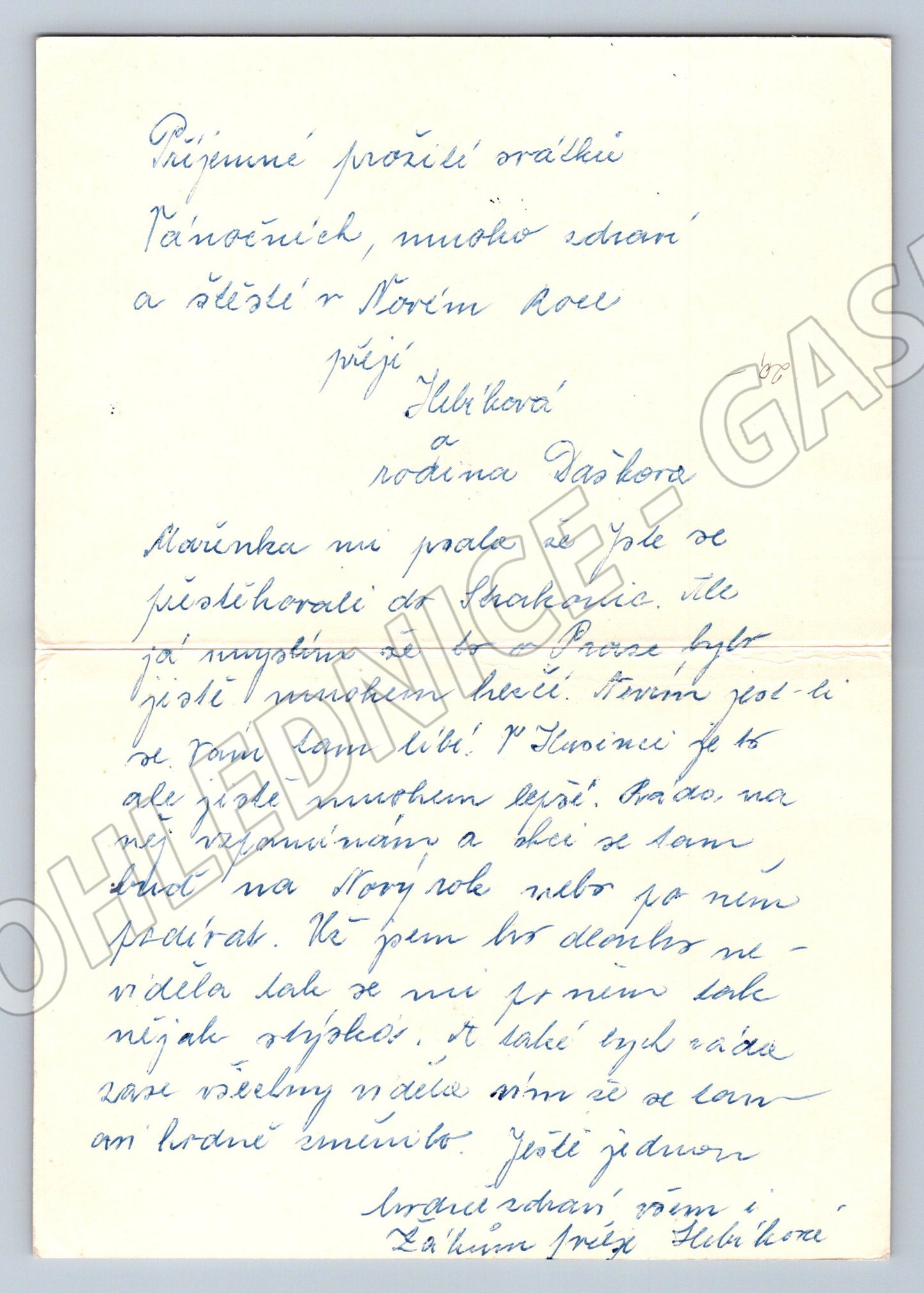 Pohlednice zimní krajina se saněmi K. Slavík Orbis (M19369)