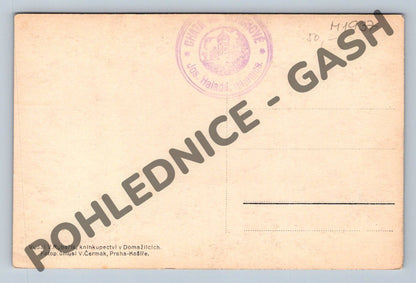 Postcard Čerchov tourist hut lookout tower (M1937)