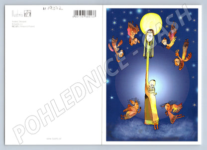 Pohlednice Vánoční Ilustris moderní ilustrace (M19372)