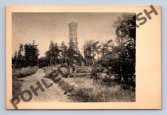 Pohlednice Sněžník rozhledna ČB (M1938)