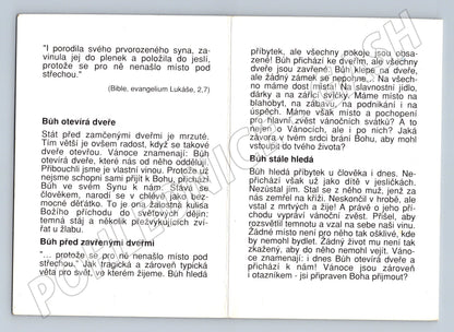 Pohlednice Zimní krajina Vánoce biblické poselství ČR (M19382)
