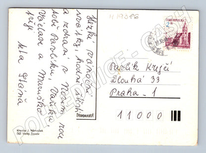 Pohlednice kresba J Němeček čtyřlístek Fifinka (M19386)