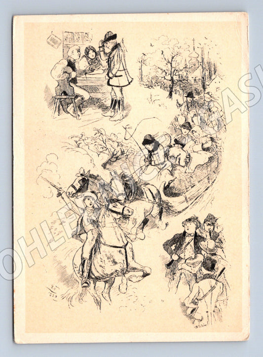 Pohlednice Vánoční pohlednice M. Aleš Radostné Vánoce ORBIS (M19390)