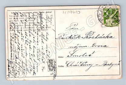 Pohlednice Praha zimní motiv (M19410)