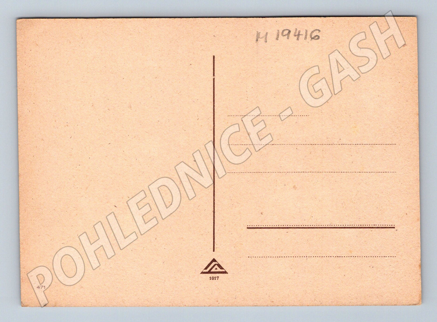 Pohlednice dvě děti v dešti Salač (M19416)