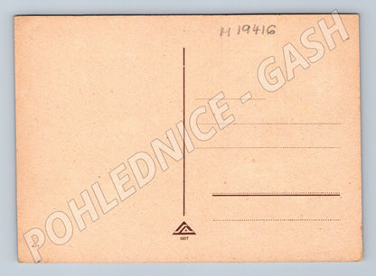 Pohlednice dvě děti v dešti Salač (M19416)