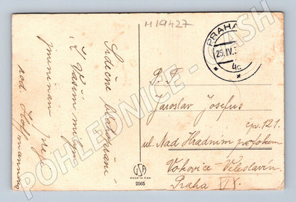 Pohlednice Srdečné přání růže ČSR 1927 (M19427)