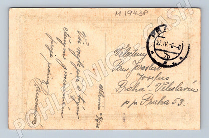 Pohlednice dítě s květinami Srdečné přání do 1950 (M19438)