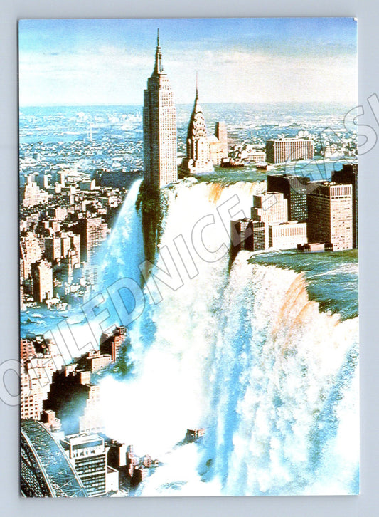 Pohlednice New York surrealistická vlna moderní umění (M19449)