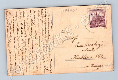 Pohlednice Česká krajina loďky protektorát do 1950 (M19451)