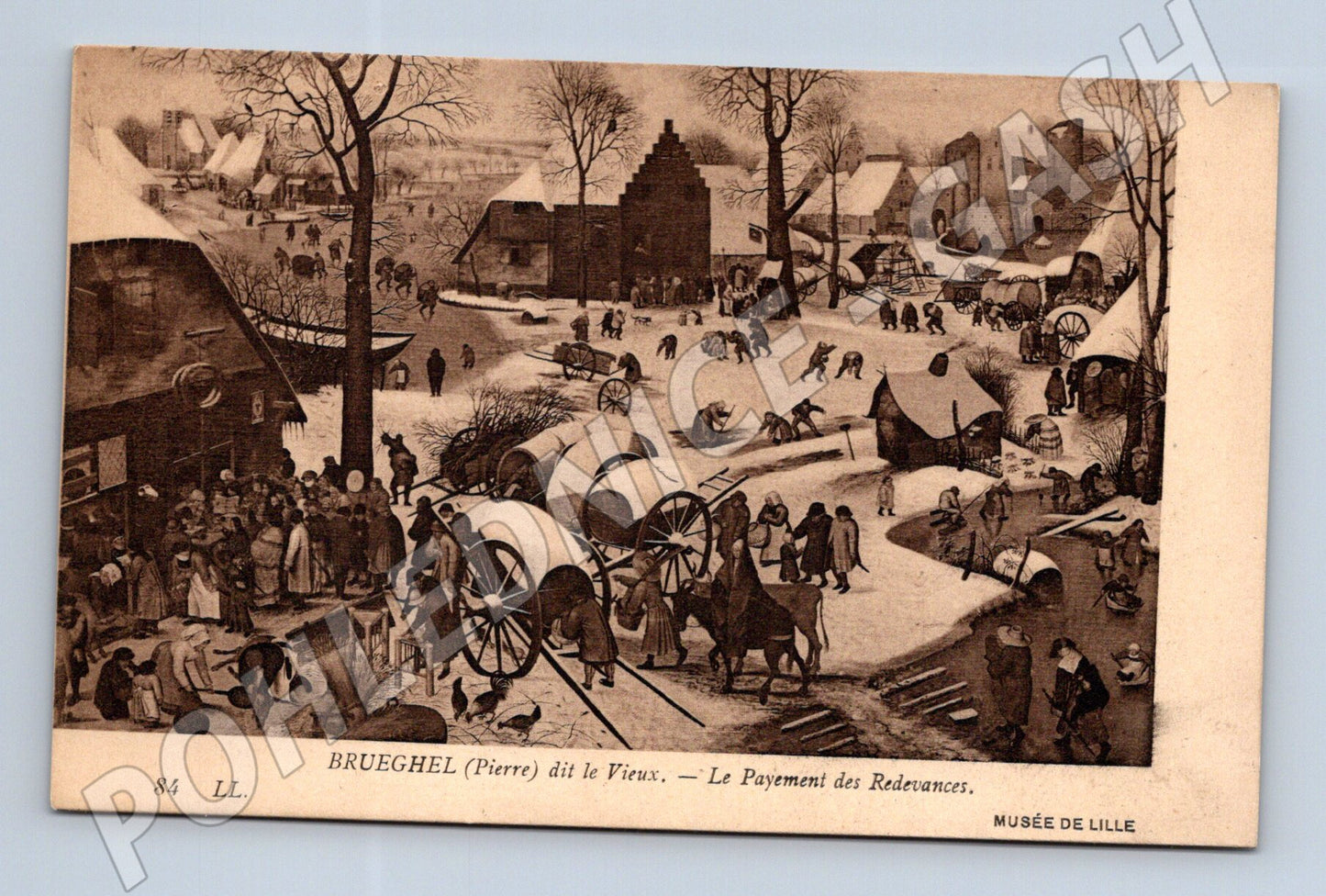 Pohlednice Brueghel Le Payement des Redevances Musée de Lille (M19453)