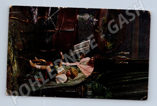 Pohlednice dítě v interiéru citát Každý začátek jest těžký (M19455)