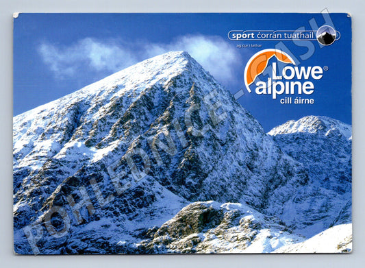 Pohlednice Irsko Corrán Tuathail zasněžený vrchol Lowe Alpine (M19459)