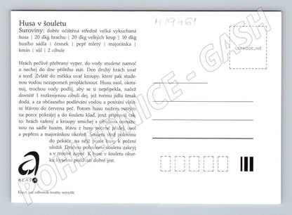 Pohlednice Husa v šouletu česká kuchyně (M19461)