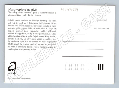 Pohlednice Vepřové maso na pivě recept (M19469)