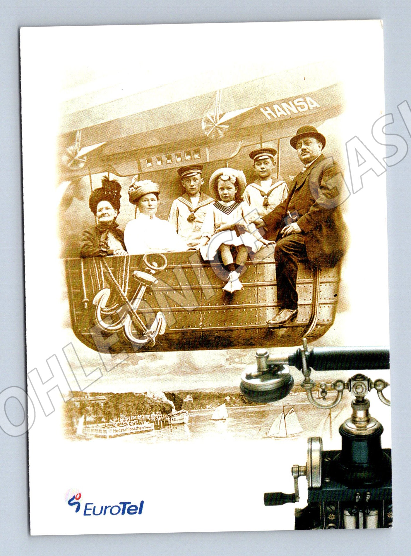 Pohlednice EuroTel historické letadlo HANSA (M19475)